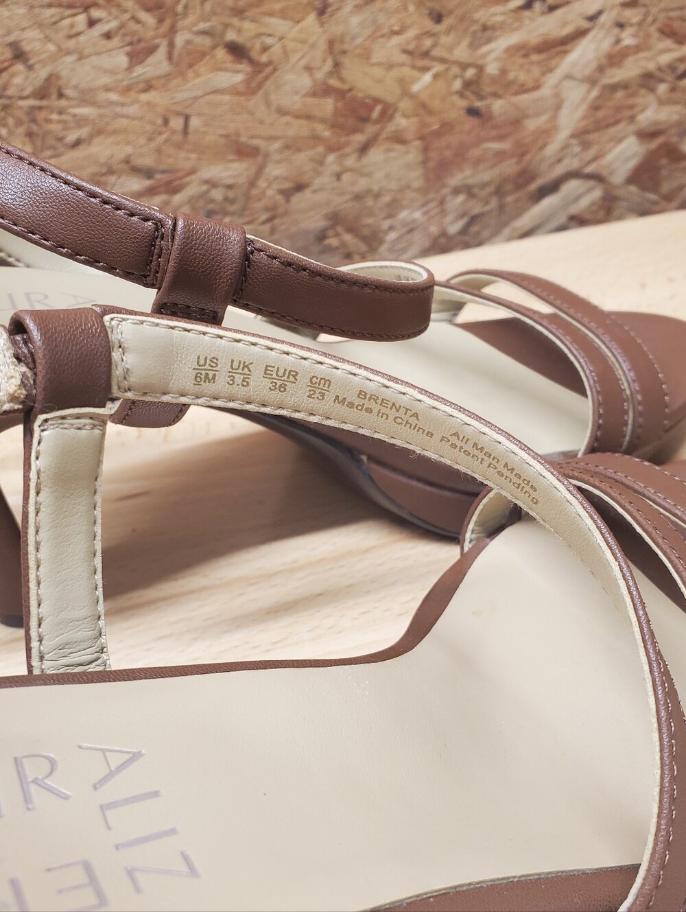 Naturalizer Brenta- Brown Strappy Heel Sandal - Picture 7 of 8